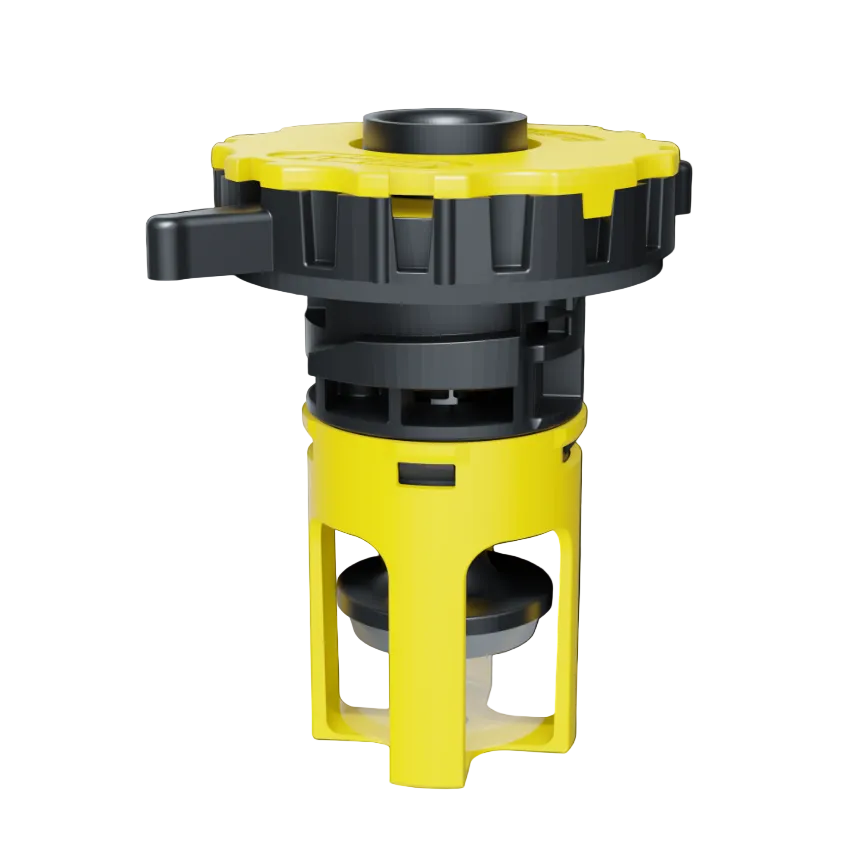 Pro-Fill Valve, Winged Bayonet Cap w/ Yellow Cover, No Swivel (BA-Y7A-10)