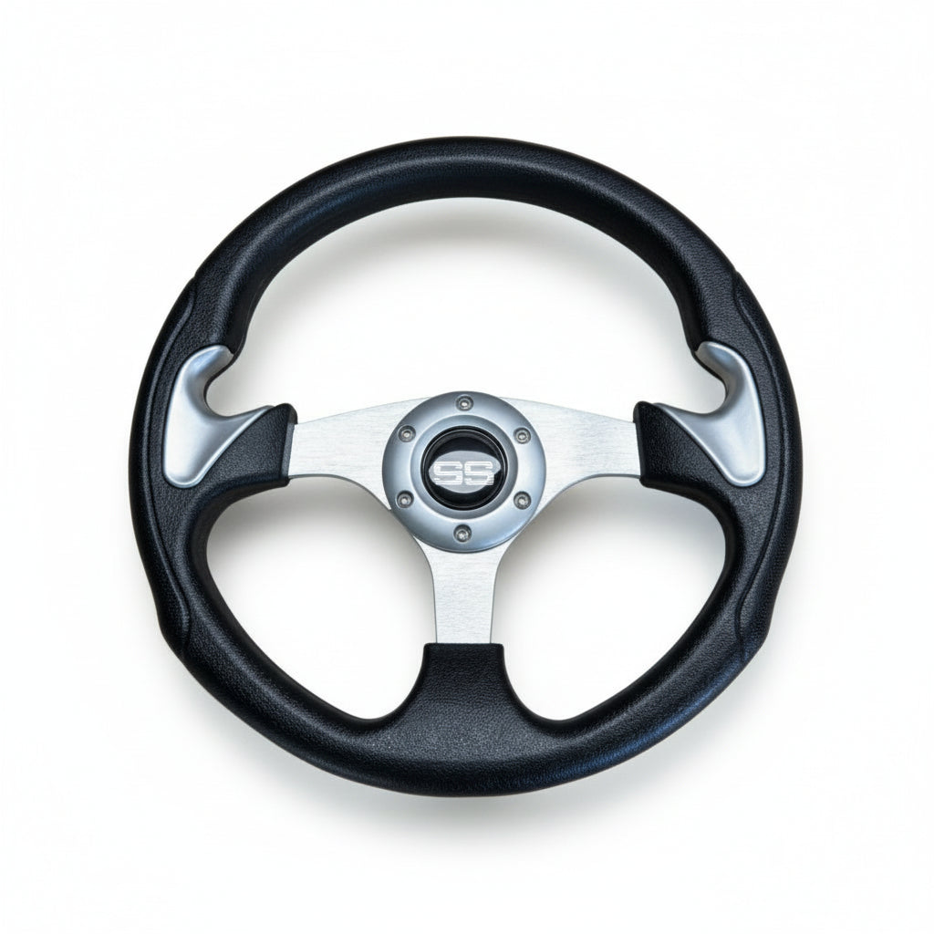 (Yamaha) Black & Chrome Steering Wheel Kit
