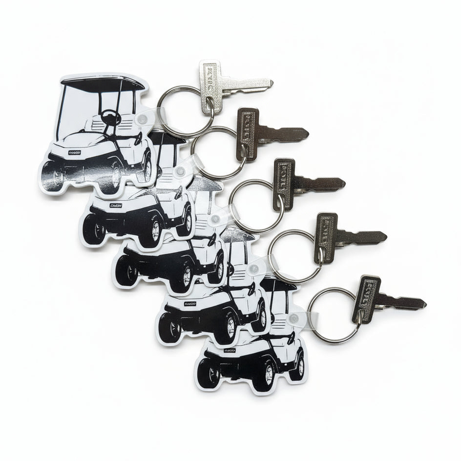 (5) Club Car Keys w/ Fobs